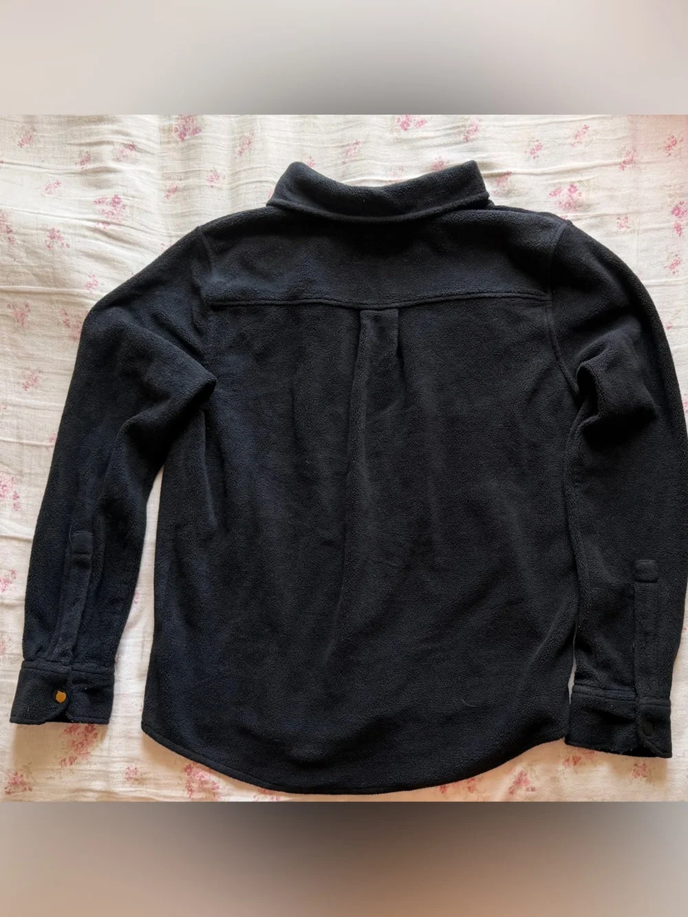 True Religion Black Fleece Button-Front Shirt Jacket